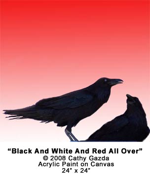 "Black & White & Red All Over" &copy; 2008 Cathy Gazda